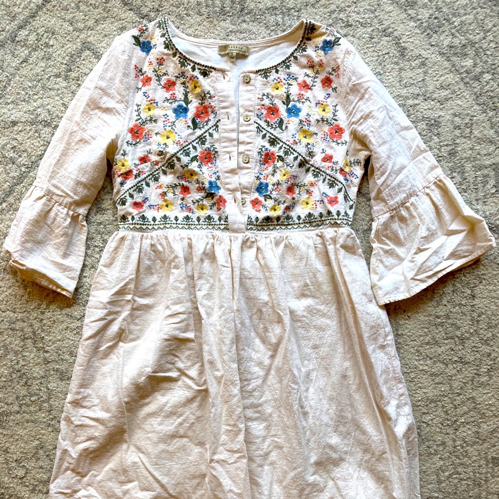 Pologram Embroidered Dress